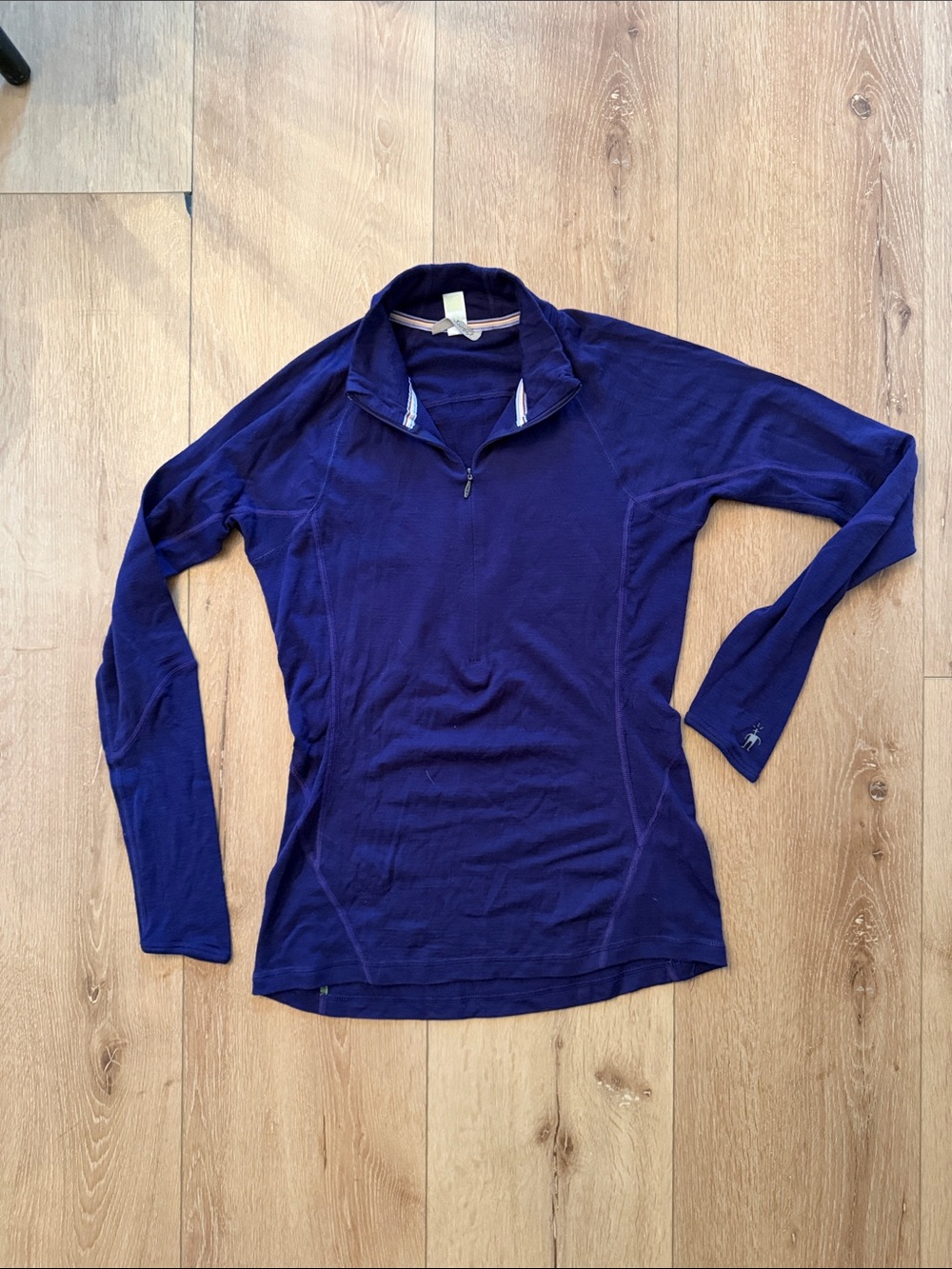 Smartwool 100% Merino Women's Long-Sleeve Half-Zip Top - Dark Purple